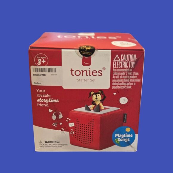 NEW Sealed Toniebox Audio Player Starter Set Red Box -Up to 7hrs of Battery Life - Picture 1 of 7